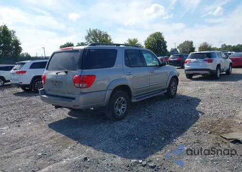 2007 Toyota Sequoia Sr5 из США, поврежденный, VIN 5TDBT44AX7S289762